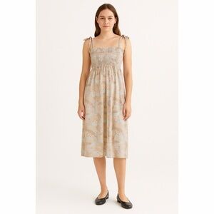 Land ‘n Sea x Vintage 70’s Floral Patchwork Quilt Patterned Smocked Sundress